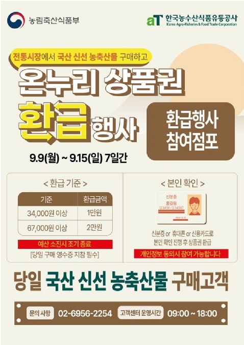 추석 맞이 온누리상품권 환급 및 할인 혜택 제공… 최대 4만 원 환급 가능 3a468c1174e197954dbe55ed85409396_1725602728_0372.jpg